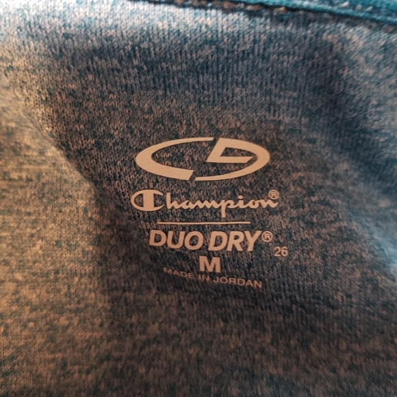 CHAMPION DUO DRY teal blue green 1/2 zip top - Picture 6 of 7